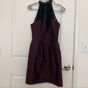 ASOS floral lace dress in purple